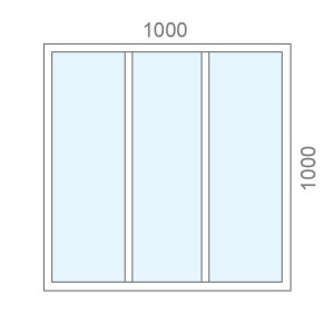 Verrière sur mesure atelier L1000 x H1000