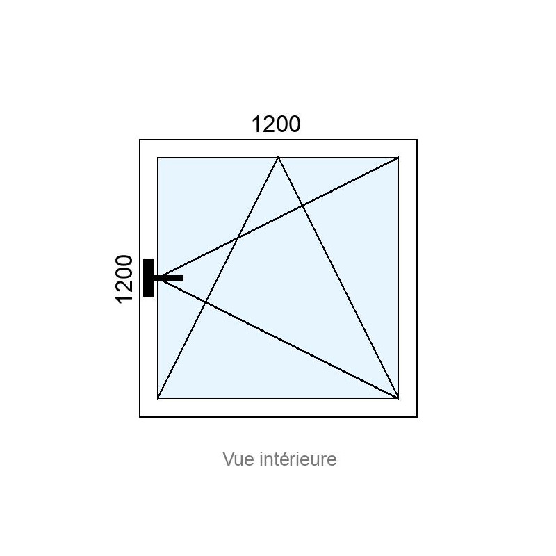 small-Fenêtre PVC OB 1 vantail L1200 x H1200