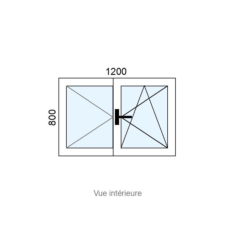 small-Fenêtre PVC OB 2 vantaux L1200 x H800