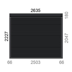 Volet roulant rénovation motorisé radio IO RS100 L2640 x H2230