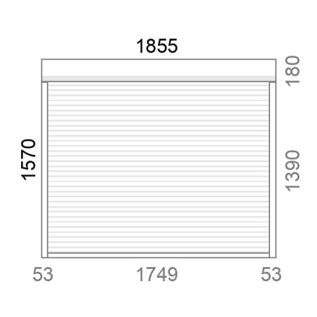 Volet roulant rénovation motorisé solaire radio IO RS100 L1860 x H1573