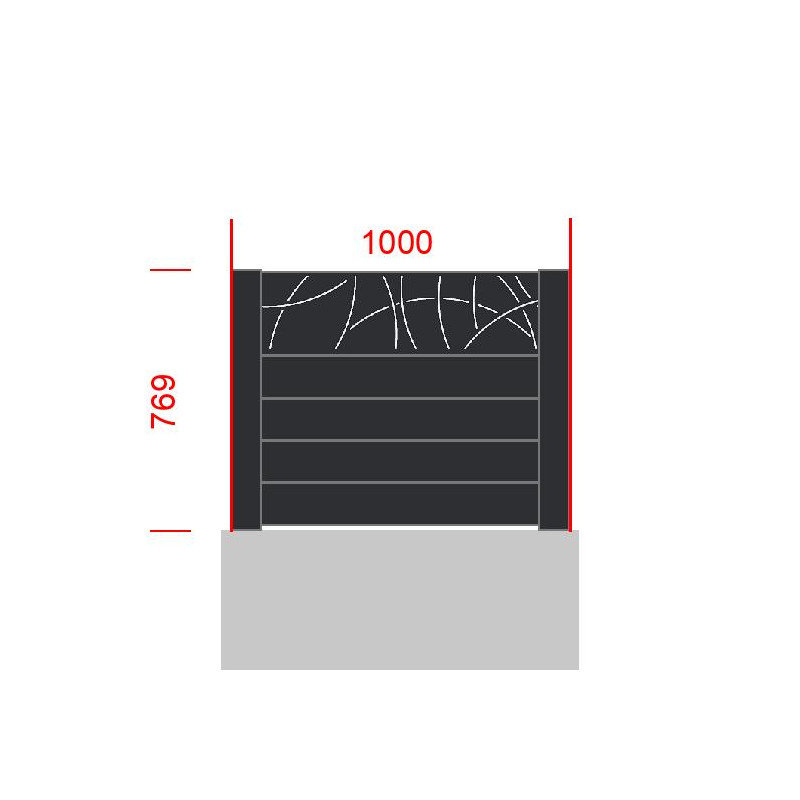small-Elément de clôture L1000  x  H769