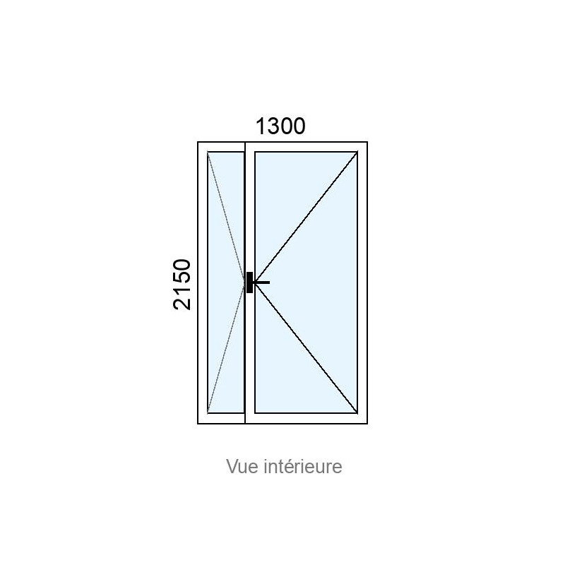 small-Porte-fenêtre Hybride 2 vantaux L1300 x H2150