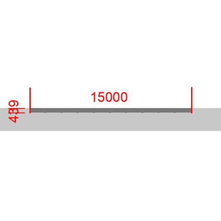 Elément de clôture L15000  x  H439