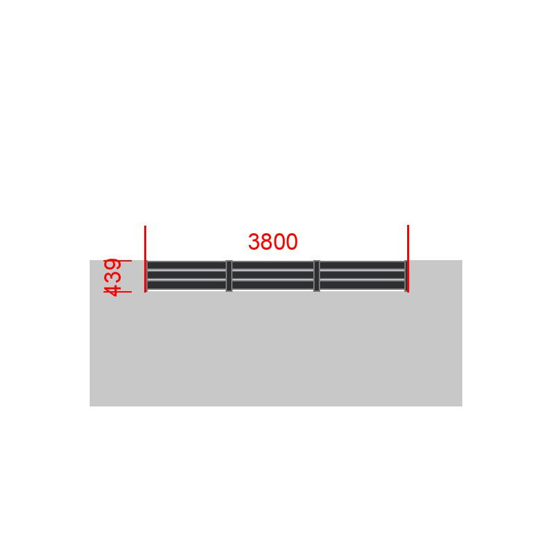 small-Elément de clôture L3800  x  H439