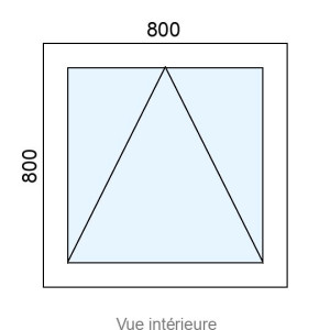 Châssis à Soufflet PVC L800 x H800