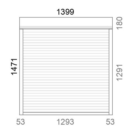 Volet roulant rénovation motorisé solaire radio IO RS100 L1404 x H1474