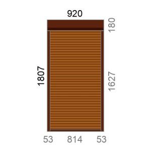 Volet roulant rénovation motorisé solaire radio A-OK L925 x H1810