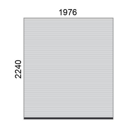 Tablier de volet roulant A39 L1976 x H2240 mm
