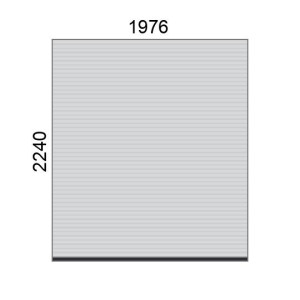 Tablier de volet roulant A39 L1976 x H2240 mm