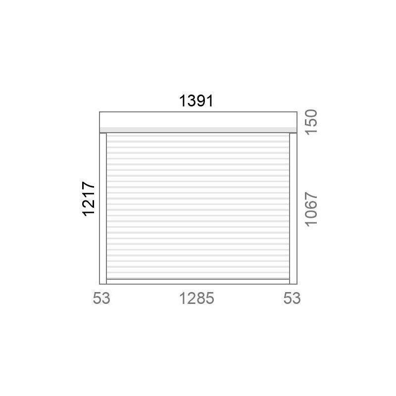 small-Volet roulant rénovation motorisé solaire radio A-OK L1396 x H1220