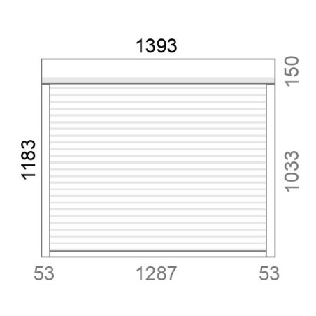 Volet roulant rénovation motorisé solaire radio IO RS100 L1398 x H1186