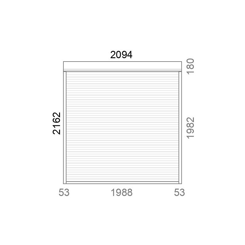 small-Volet roulant rénovation motorisé solaire radio A-OK L2099 x H2165