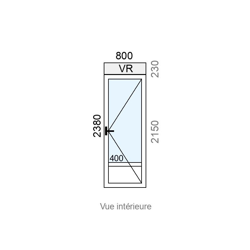 small-Porte-fenêtre PVC 1 vantail L800 x H2150