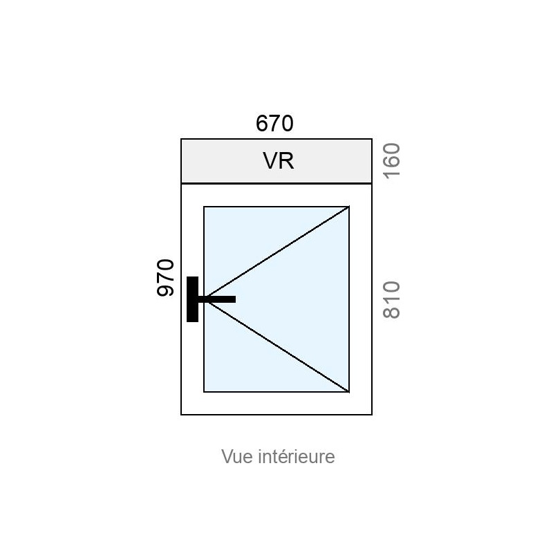 small-Fenêtre Alu 1 vantail L670 x H970