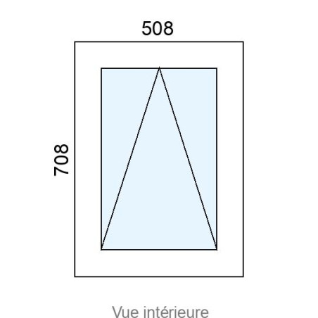 Châssis à Soufflet PVC L508 x H708