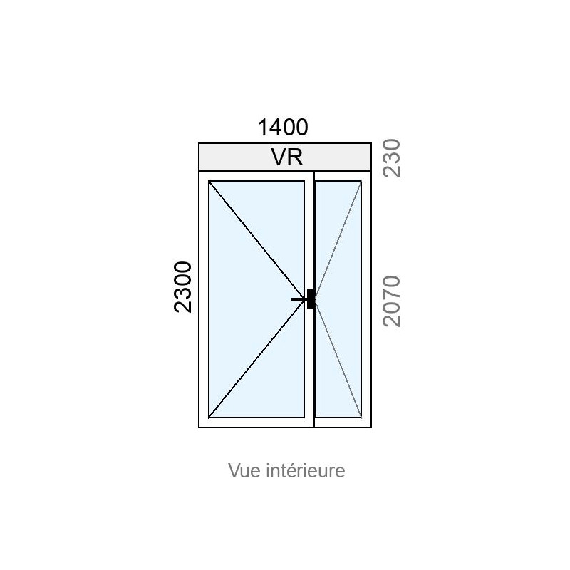 small-Porte-fenêtre PVC 2 vantaux L1400 x H2070