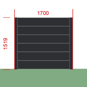 Elément de clôture L1700  x  H1519