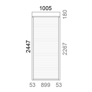 Volet roulant rénovation tirage direct L1010 x H2450