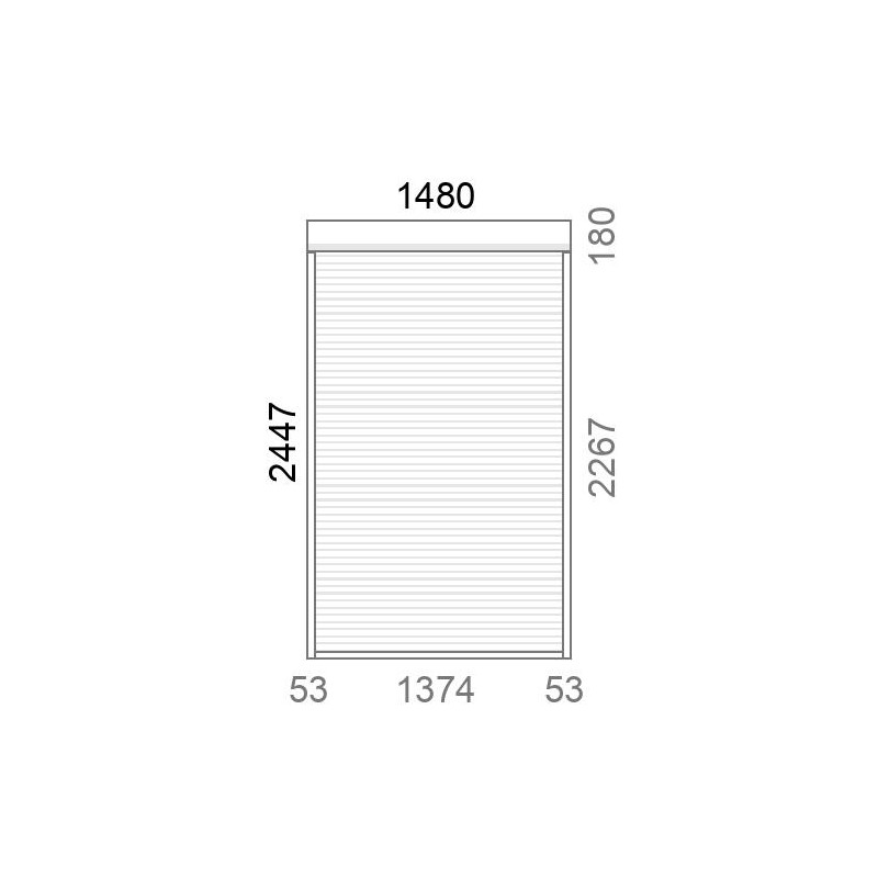 small-Volet roulant rénovation motorisé solaire radio IO RS100 L1485 x H2450