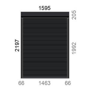 Volet roulant rénovation motorisé solaire radio IO RS100 L1600 x H2200