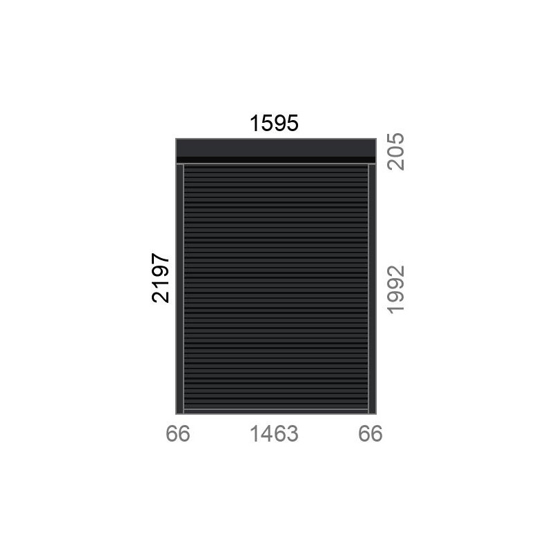 small-Volet roulant rénovation motorisé solaire radio IO RS100 L1600 x H2200