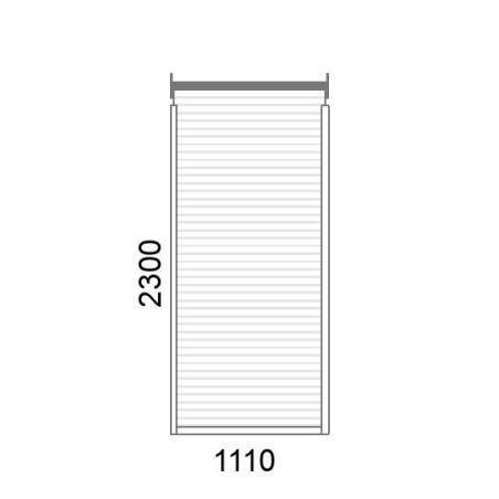 Volet roulant traditionnel P55 manuel L1110 x H2300
