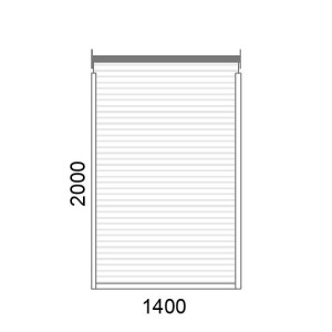 Volet roulant traditionnel P55 manuel L1400 x H2000