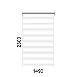 Volet roulant traditionnel P55 manuel L1490 x H2300