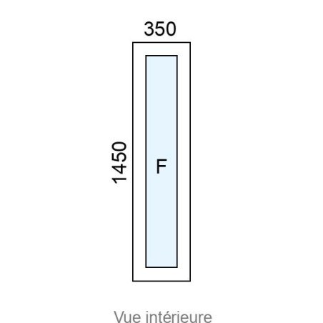 Châssis Hybride Fixe L350 x H1450