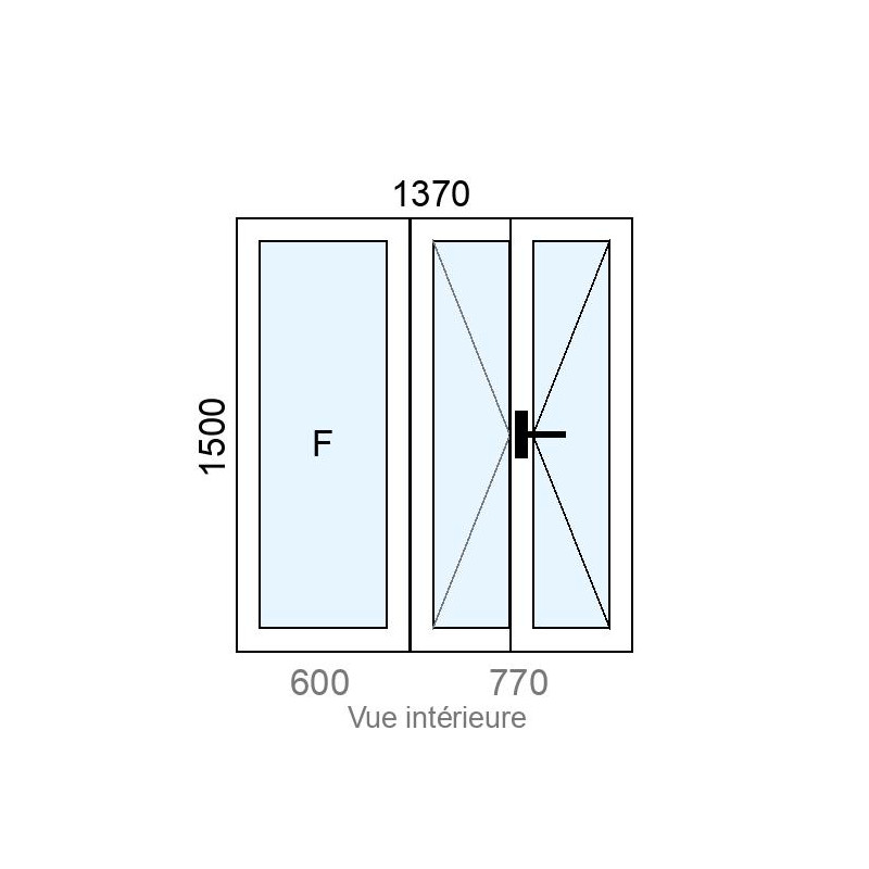 small-Fixe latéral  +  Fenêtre PVC 2 vantaux L1370 x H1500