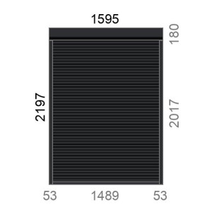 Volet roulant rénovation motorisé solaire radio IO RS100 L1600 x H2200