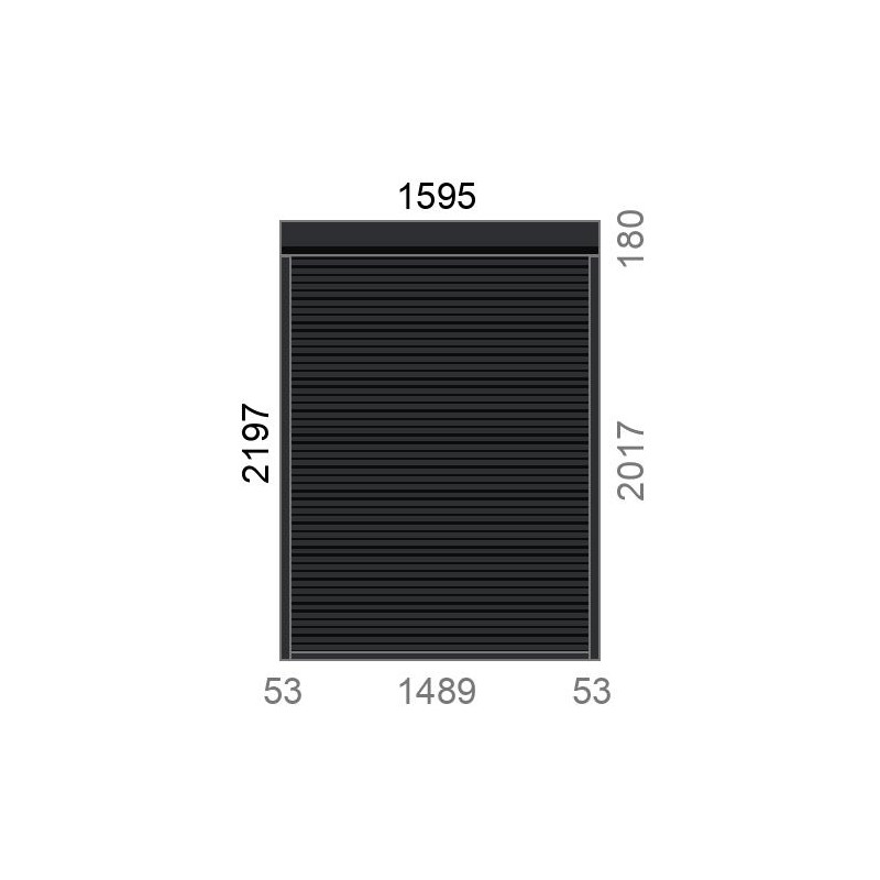 small-Volet roulant rénovation motorisé solaire radio IO RS100 L1600 x H2200