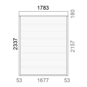 Volet roulant rénovation motorisé L1788 x H2340