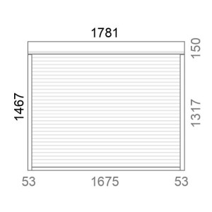 Volet roulant rénovation motorisé L1786 x H1470