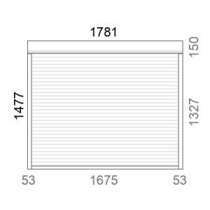 Volet roulant rénovation motorisé L1786 x H1480