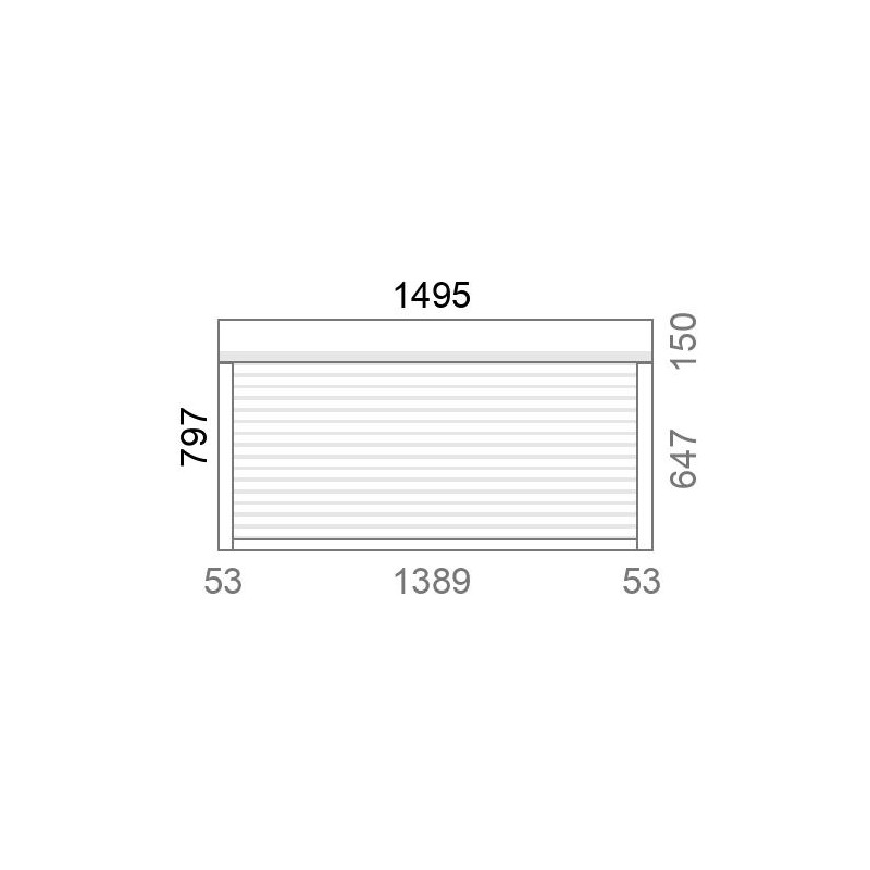 small-Volet roulant rénovation motorisé solaire radio A-OK L1500 x H800