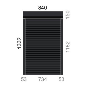 Volet roulant rénovation motorisé radio A-OK L845 x H1335