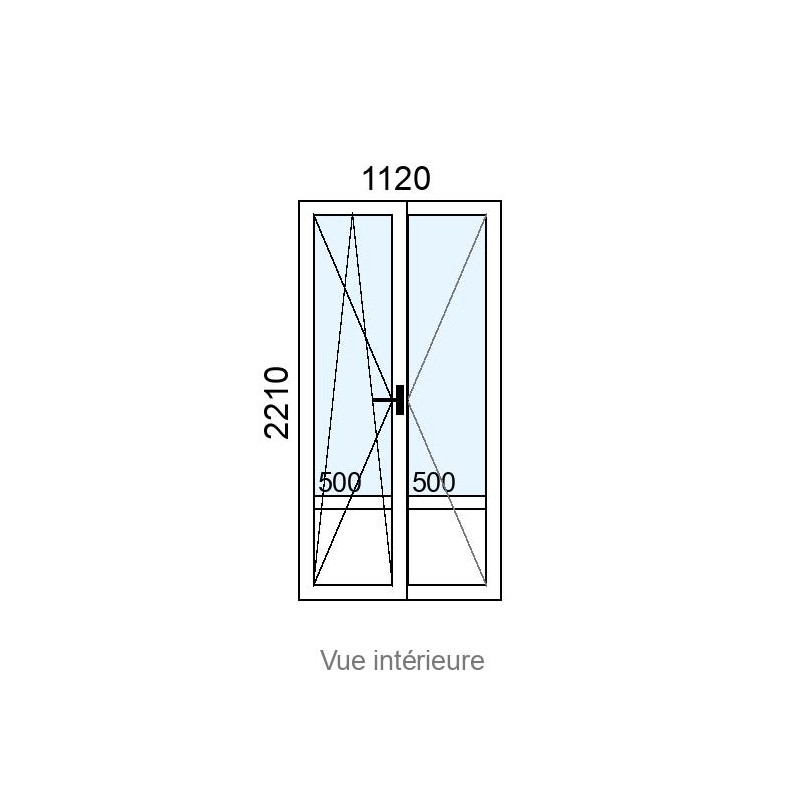 small-Porte-fenêtre PVC 2 vantaux L1120 x H2210