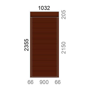 Volet roulant rénovation motorisé radio IO RS100 L900 x H2150