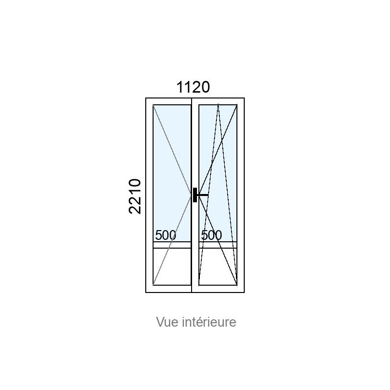 small-Porte-fenêtre PVC 2 vantaux L1120 x H2210