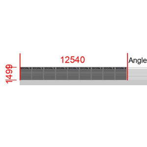 Elément de clôture L12540  x  H1499