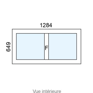 Châssis Fixe PVC L1284 x H649