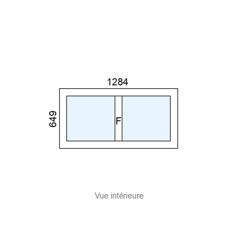 small-Châssis Fixe PVC L1284 x H649