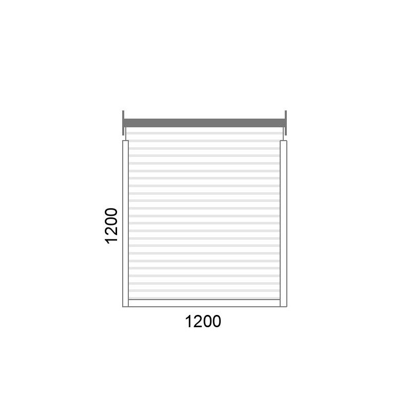 small-Volet roulant traditionnel A39 motorisé L1200 x H1200