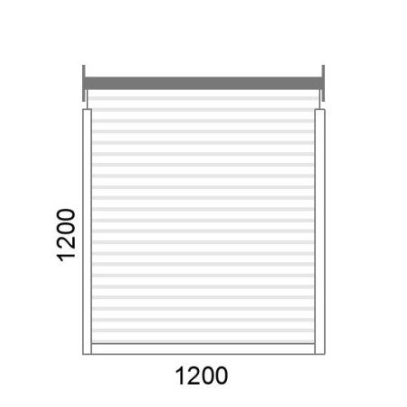 Volet roulant traditionnel A39 motorisé L1200 x H1200