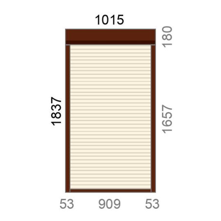 Volet roulant rénovation motorisé A-OK L1020 x H1840