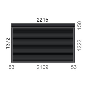 Volet roulant rénovation motorisé radio IO RS100 L2220 x H1375