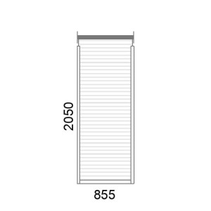 Volet roulant traditionnel A39 motorisé L855 x H2050