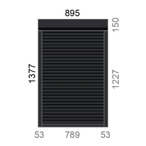 Volet roulant rénovation motorisé radio IO RS100 L900 x H1380